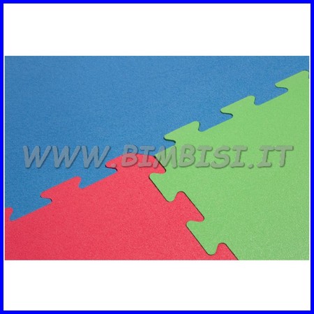 TAPPETO INCASTRO EVAFLOOR CM 52x52x1,5 GIALLO/VERDE IGNIFUGO - immagine 5