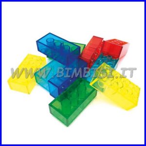 MATTONCINI MINI TRASPARENTI COMPATIBILI – PZ. 350