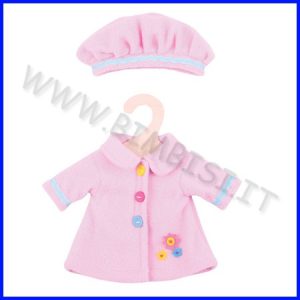 BAMBOLA CM 30 -VESTITINO ROSA E CAPPELLO