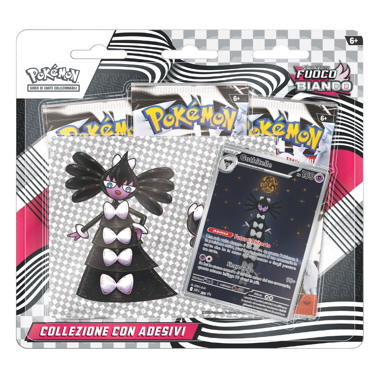 Pokémon Scarlatto e Violetto Luce Nera e Fuoco Bianco – Collezione con adesivo - immagine 2