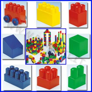 BUILDY TOY 30 GRANDI MATTONI MIX